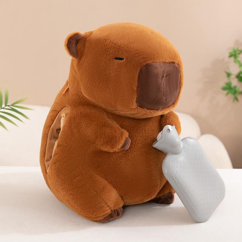 Hand Warmer Capybara Plush Toy Stuffed Animal Doll Cute Decoration Kids Gift