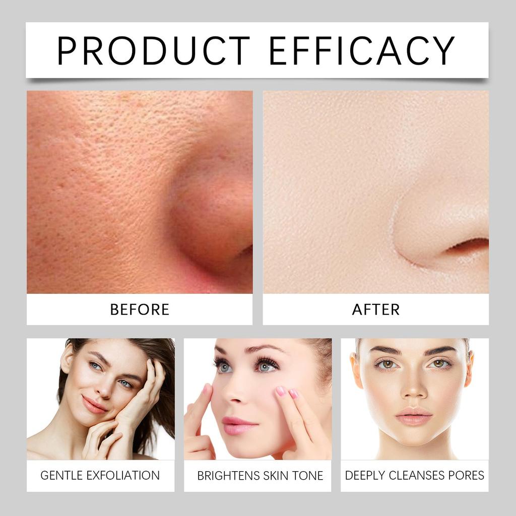 Black Rice Brightening Exfoliator Facial Cleansing Exfoliator Ampoule Softening Facial Serum