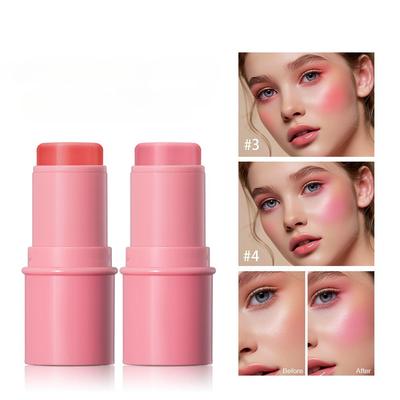 5 couleurs de stick de fard à joues en poudre brillante à l'eau illuminent naturellement la silhouette et créent un maquillage parfait