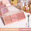 Natural Matte Three Color Blush Palette Long Lasting Nude Cheek Makeup Powder