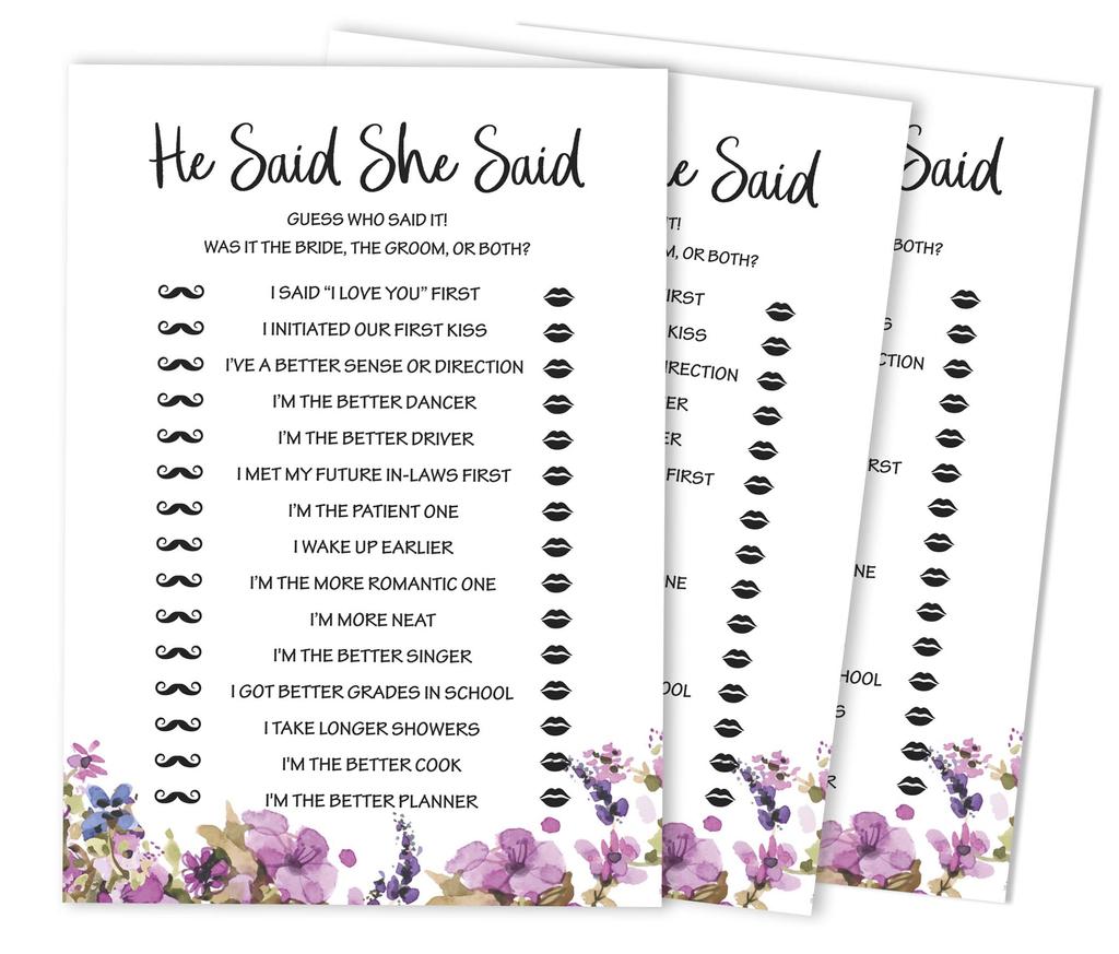 Inkdotpot CardsA  For Bridal Wedding Shower Bachelorette Party Bulk Blank Square Fill In Gift Ideas