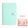 Cash Saving Binder Imitation Leather Clear PVC Pockets Tear-resistant Cash Holder for Bills Receipts Compact Money Organizer for Home Office Use