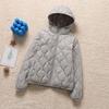 New Autumn and Winter Light Down Jacket Women's Short Hooded V-neck Loose Warm Jacket Type Light