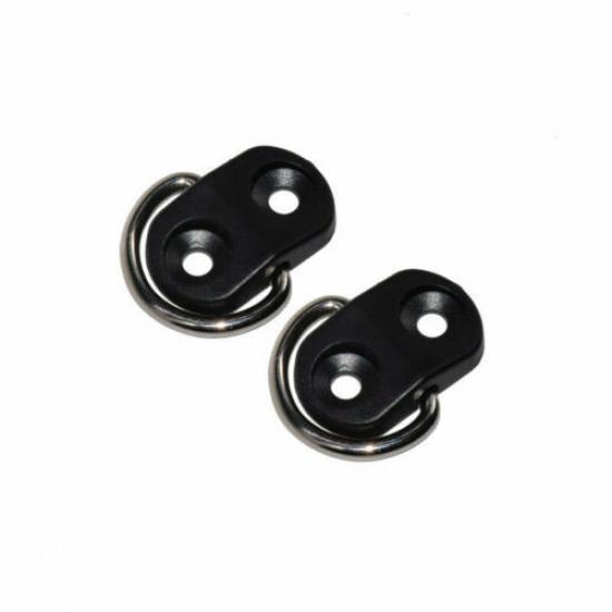 2 New Rear Trunk Boot Floor Cargo Net Tie Down Hook Ring Loop Hanging Fixings