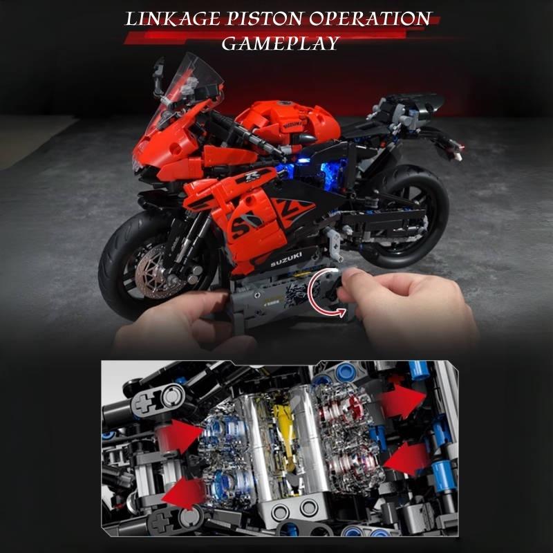 Keeppley 1: 6 Suzuki GsxS1000r Assembly Motorcycle Building Blocks  Toy Collectible Model Desktop Ornament  Holiday Gifts