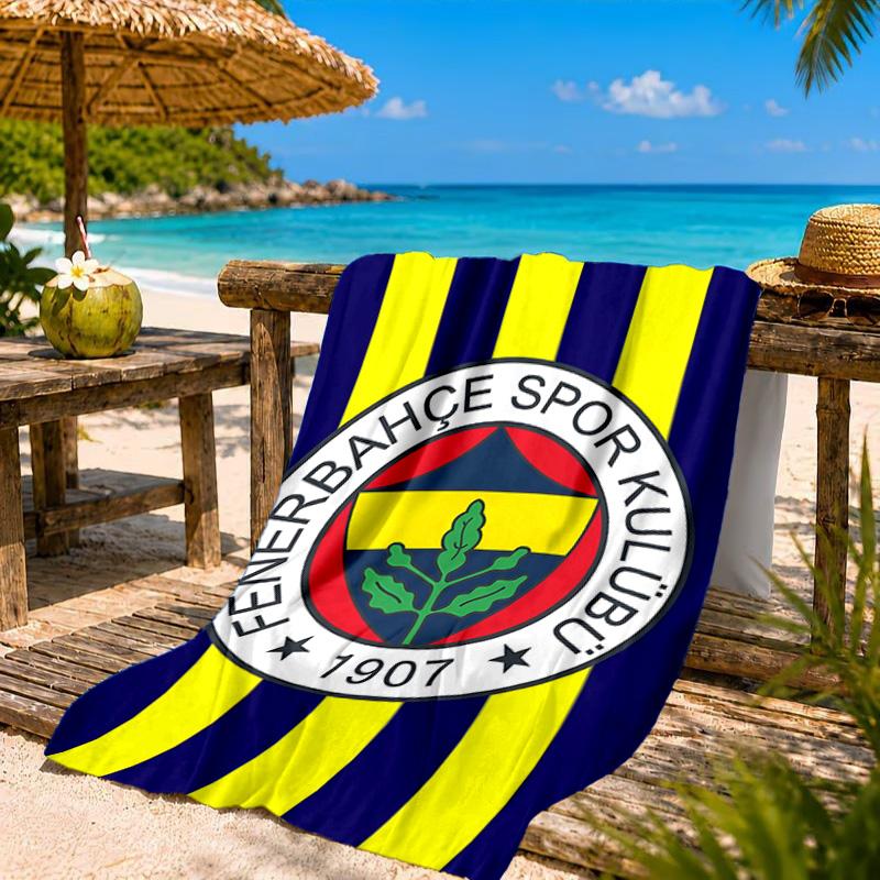Fenerbah?E-Sport Club Emblem Strandtuch, Schnelltrocknend, Pflegeleicht, Geeignet für Fitness und Strandurlaub, Sport-Essential