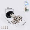 Home Cabinet Hardware 35mm Cup Screws Gate Hinges Heavy Duty Soft Close for Wooden Glass Doors Kitchen