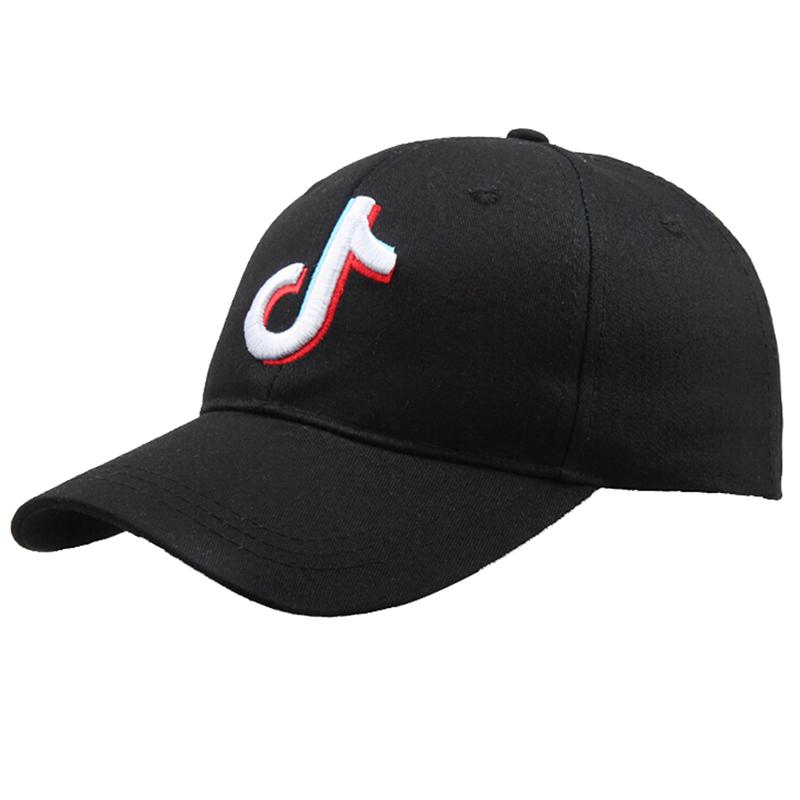 TikTok Damer Menn Baseballcaps Broderi Casual Hip Hop Hatt Snapback Justerbar