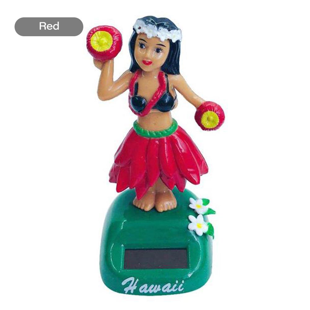 New Solar Swinging Hawaiian Girl Doll Car Creative Ornaments Car Decorations Hula Girl Swinging Cartoon Car