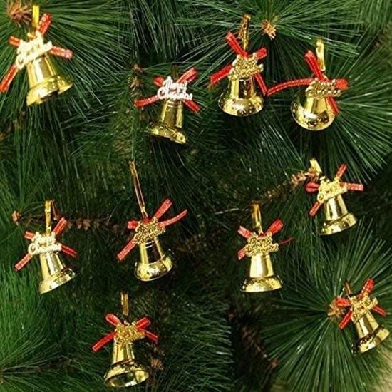 Paquete de 54 artículos de adornos para decoración de árbol de Navidad, accesorios para colgar, paquete combinado de artículos para el hogar