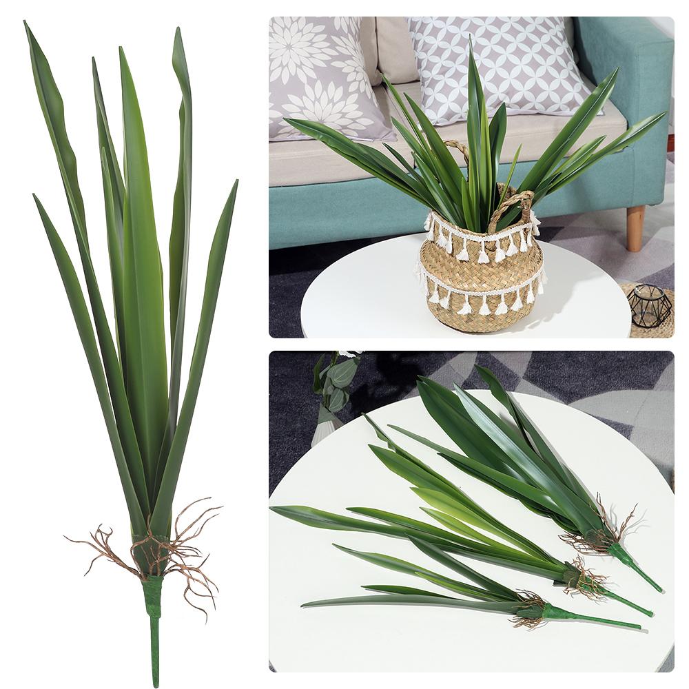 Fashion Artificial Decorations High Grade Silicon Feel Garden Artificial Orchid Leaf Simulation