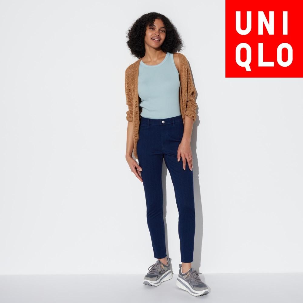 

Леггинсы из ультраэластичного денима UNIQLO 65 BLUE/WOMEN S