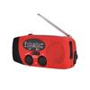 Portable Radio with AM FM Flashlight Reading Lamp NOAA Weather Mobile Power Source for Emergency Solar Powered Crank