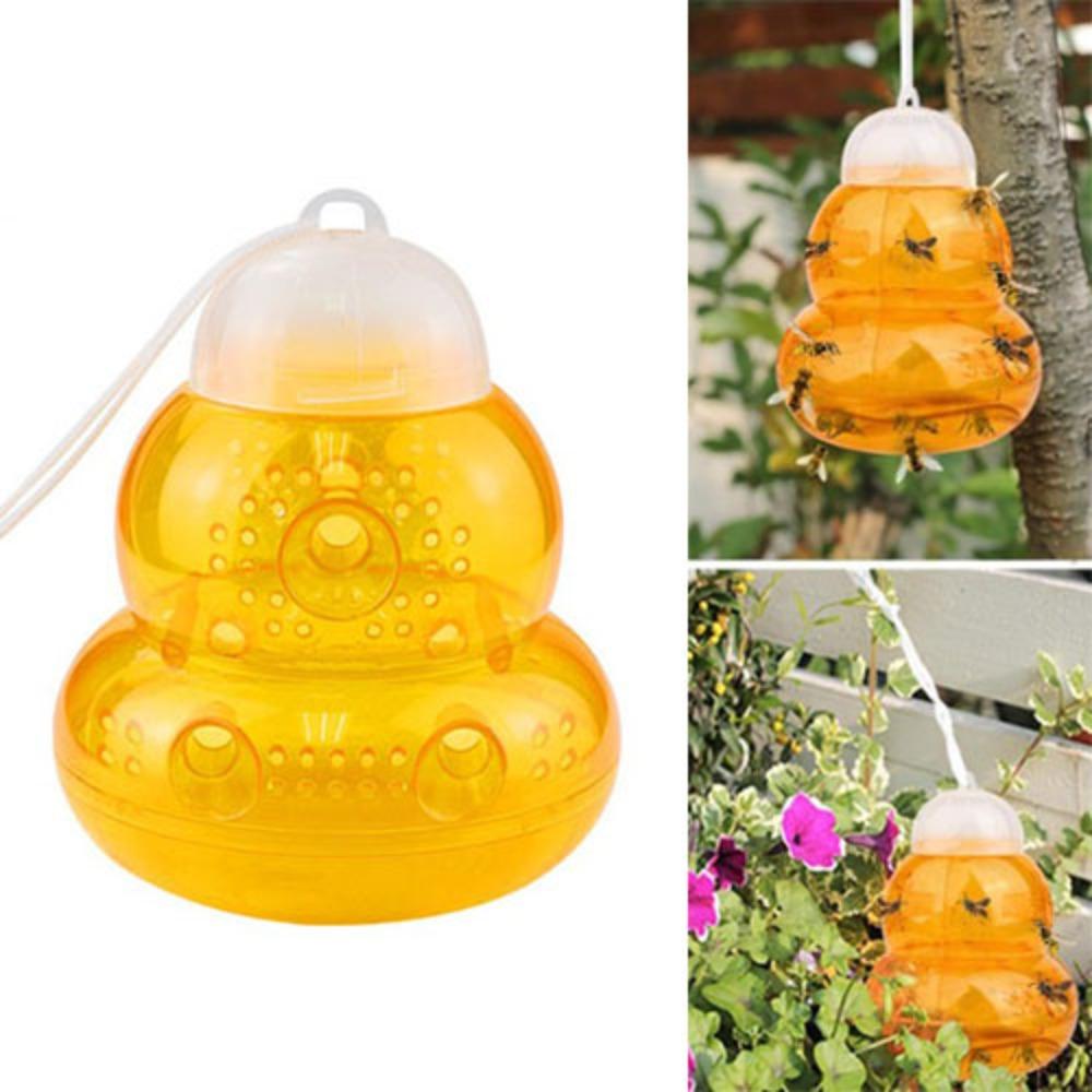 New Outdoor Hanging Bee Traps Catcher Reusable Non-Toxic Wasp Trap Pest Control Farm Yard Supplies Insect Catcher