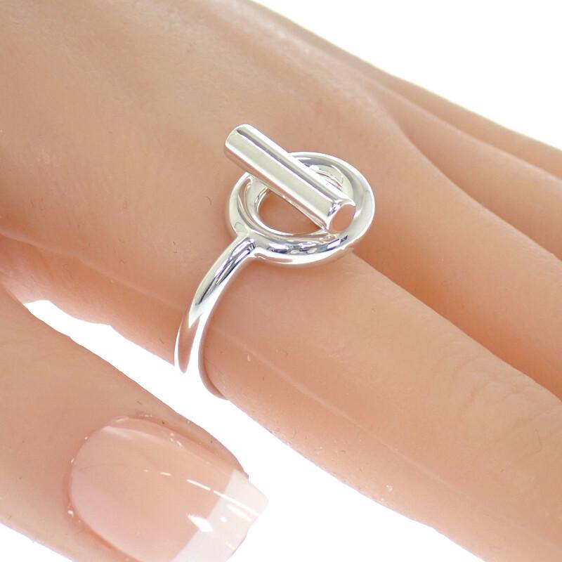 HERMES  H103658B 00056 #15.5(JP Size)  ring Silver925 mens