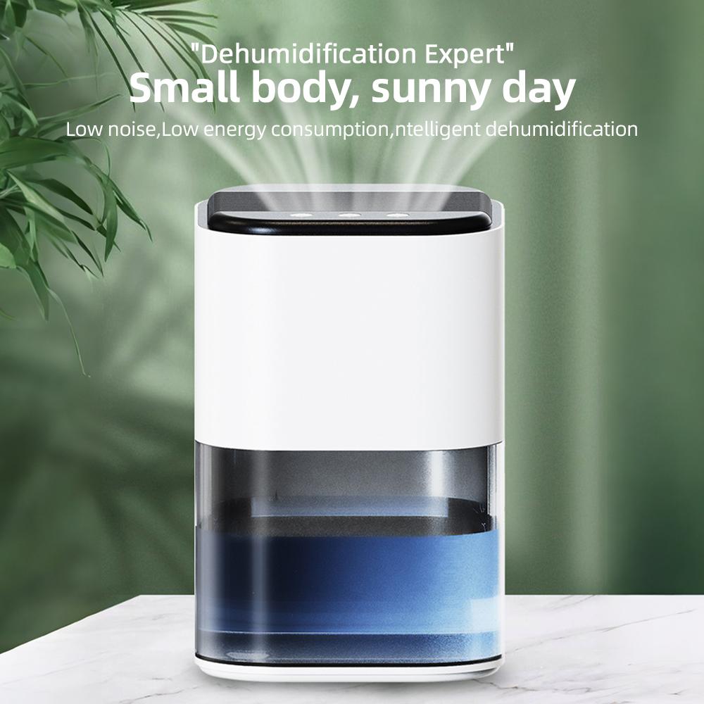 Dehumidifier for Home with Colorful Light 70oz Small Dehumidifier with Auto Shut Off Low Noise Sleep Mode Space