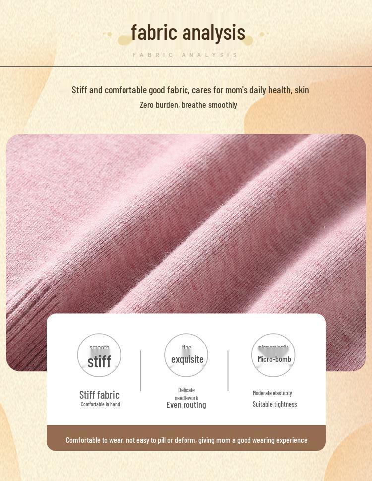 Winter Velvet Sweater: Versatile Long Sleeve Knitwear for Middle-Aged & Elderly Women