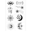 Butterfly Ghost Bow Flower Kitten English Short Sentences Multi-Picture Finger Tattoo Sticker