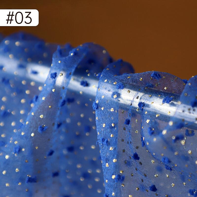 100X150Cm Bubble Flocking Dots Organza Tulle Fabric DIY Bridal Dress Wedding Decor Puff Skirt Net Fabric Summer Dress Children