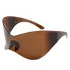 Oversized Cyberpunk Retro One Piece Sunglasses with Future Tech for Women Men Y2K Fashion Super Sunglasses Punk Mask UV400