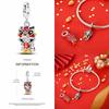 925  Silver Plated Elephant Sunflower Devil Eyes Christmas Tree Snowflake Charms for Women DIY Jewelry Anniversary Gifts