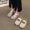 Slippers women's summer outer wear 2025 new summer bag head flat bottom with skirt non-slip mesh one-word buckle with cool slippers