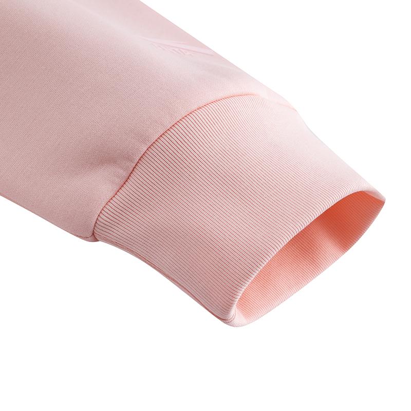 Anta Hooded Fleece Pullover Long Sleeve Knitted Casual Versatile Sweatshirt Unisex Sweatshirt Peach-Blossom-Pink 972618705N-2