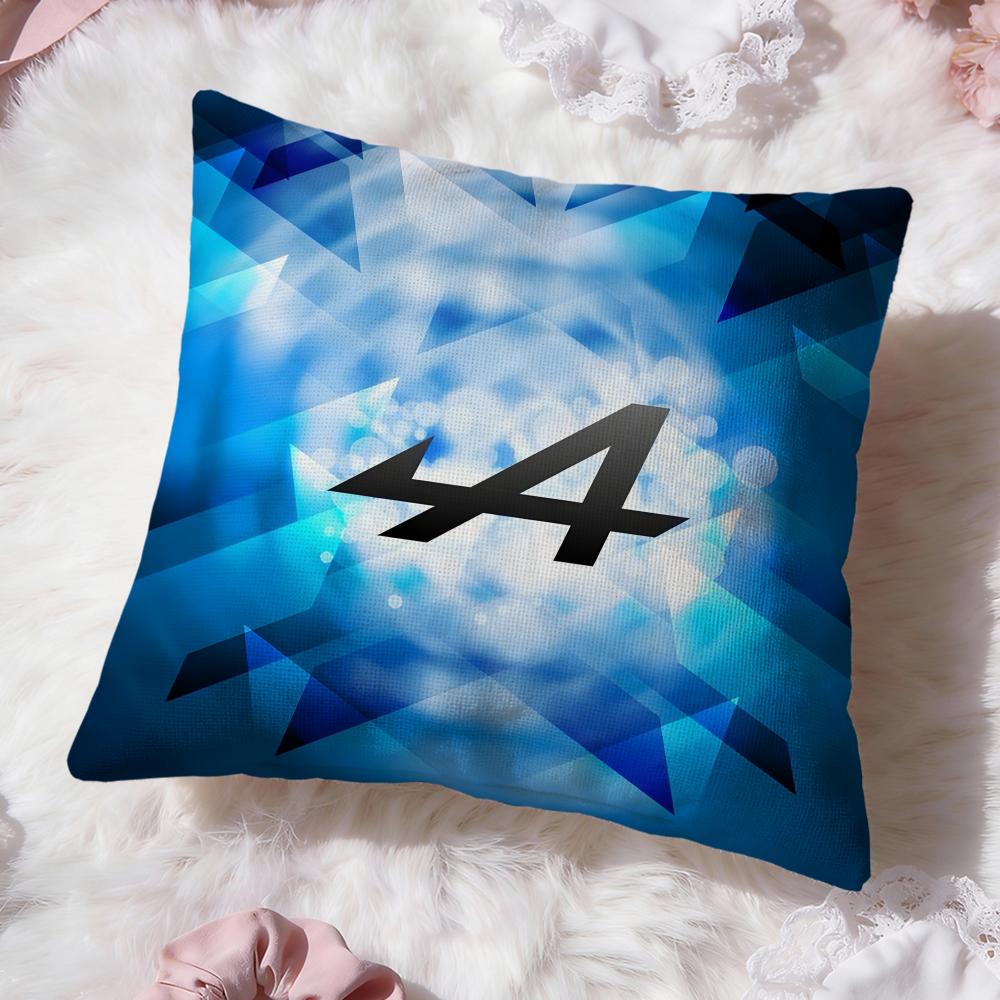 A-Alpines Automobiles Cushion Cover Premium Comfort Reversible Pillow Cove -Two in One Design for Any Room & Car Interior