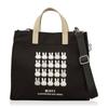 Sac Tote 2 Voies Sac à Main Taille M HAP6033 miffy B307 Noir Visage Argenté [Hapitas] Femme
