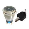 22mm Stainless Steel ON/OFF Electronic Key Switch Lock with 2 Keys 2NO+2NC