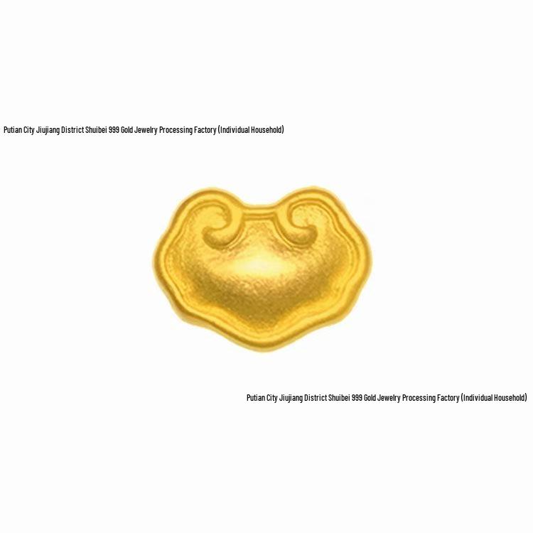 Golden Heart 999 Gold Pendant Necklace - Perfect Qixi Valentine's Day Gift for Her