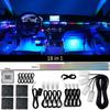 10/14/18 in 1 Led Car Ambient Lights 213 64 Color RGB Symphony Streamer Bluetooth Rainbow Acrylic Strips Atmosphere Lamp Kit 12V