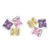 Exquisite Tricolor Cube Stud Earrings: Stylish & Unique European and American Design for Women