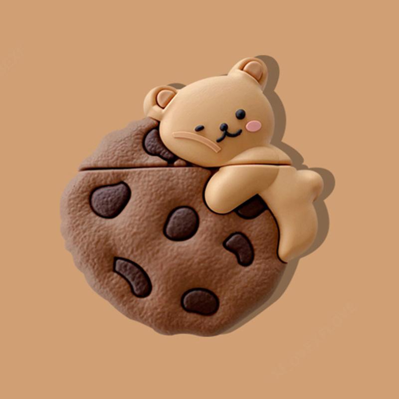 

3D Печенье Акула Милый Чехол для наушников/вкладышей для AirPods 2 3 Pro Силиконовый Мультяшный Чехол для наушников для Airpods 3 Pro for AirPods 3 (2021)