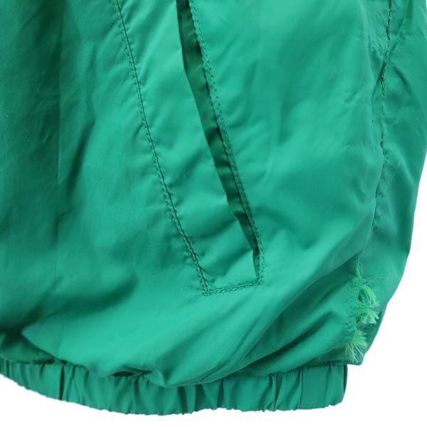 DIESEL Back logo print Nylon Zip hoodie 10 Green system Kid's Used