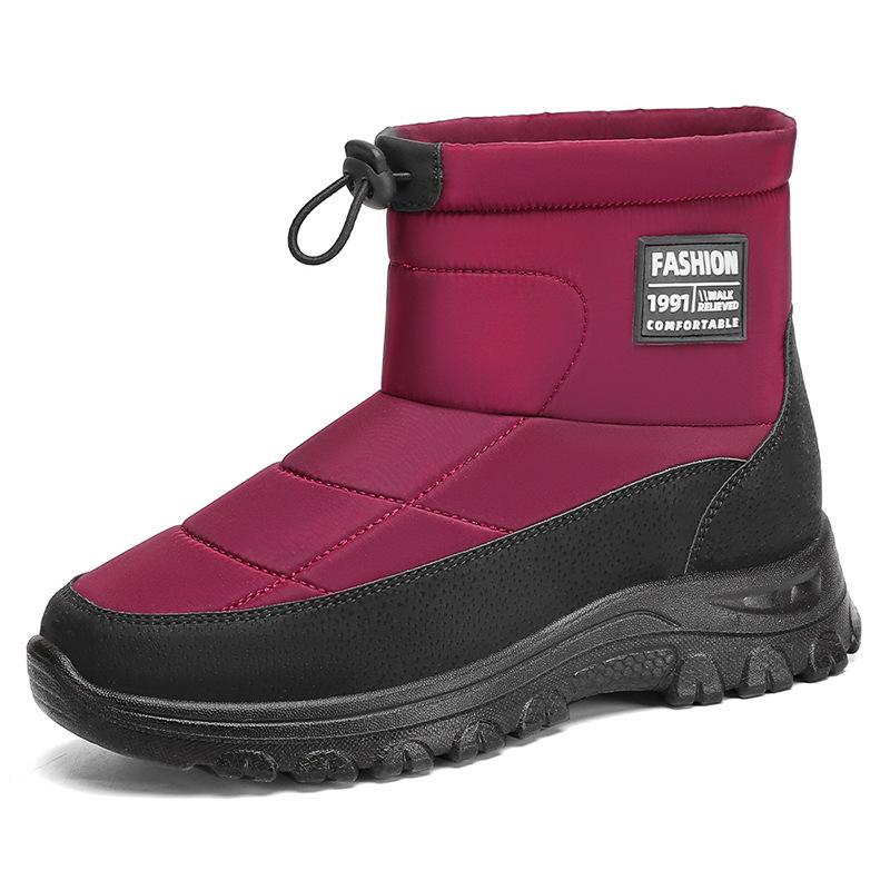 Cotton Shoes Women's Winter 2025 Warm Velvet Thickened Elderly Shoes Couple Outdoor Sports Platform Snow Boots