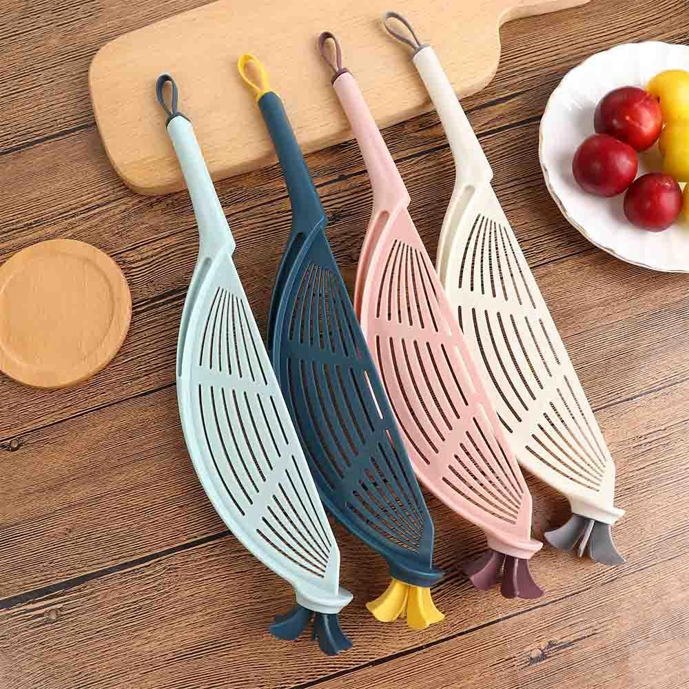 

Rice Drain Board Cooking Rice Cleaning Multifunction Filter Spoon Colanders Strainer Rice Sieve синій