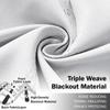 Gold/Silber bedruckte Verdunkelungsvorhänge für Fenster im Wohnzimmer und Schlafzimmer, hohe Schattierung, Türverdunkelungsvorhänge, dicke Jalousien