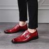 Men's Slip-On Gentleman's Men's PU Leather Oxfords Slip-On Solid Color Business Dress Shoes PU Leather Oxfords Solid Color