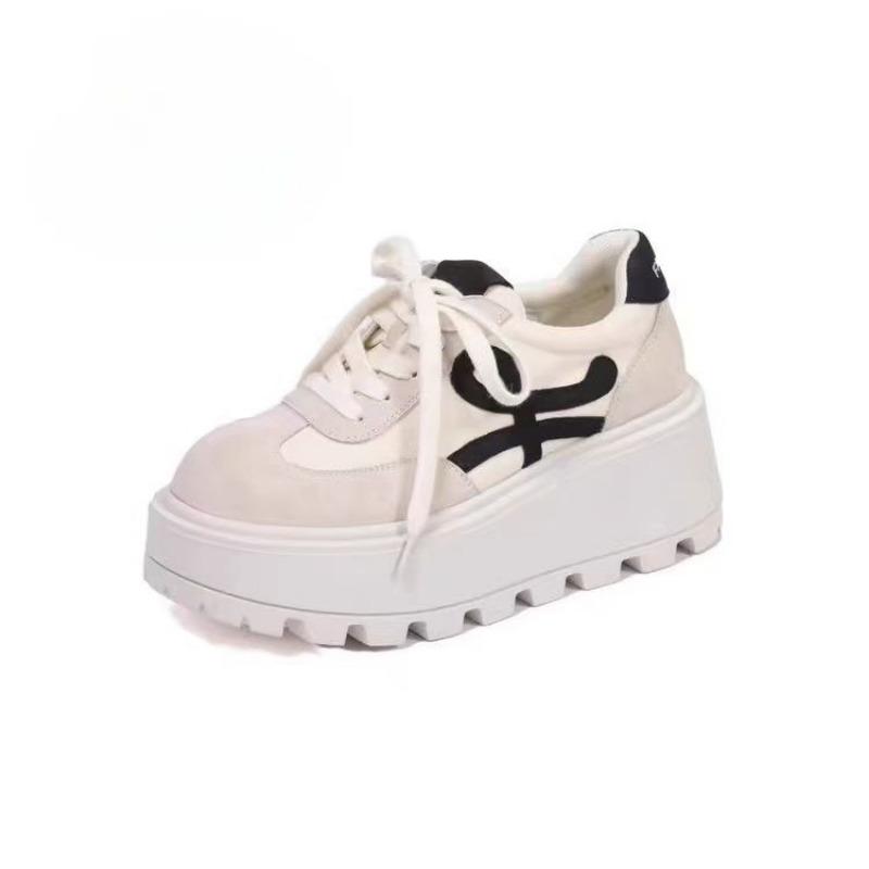 

New thick-soled women s models show small retro style autumn models muffin sneakers women 40 белый