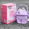 Children's water cup school special double drink cup girl cute anti-drop kindergarten primary school students straw kettle