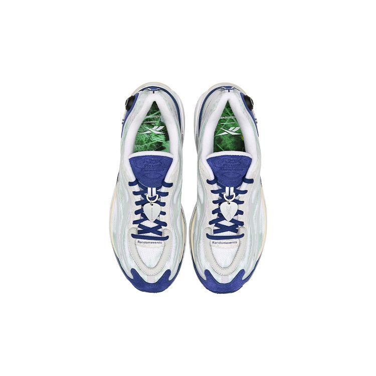 Reebok Rbk Premier Pump Paris Trainer Durable Breathable Low Top Running Shoes Unisex Sneaker White Blue 100210110