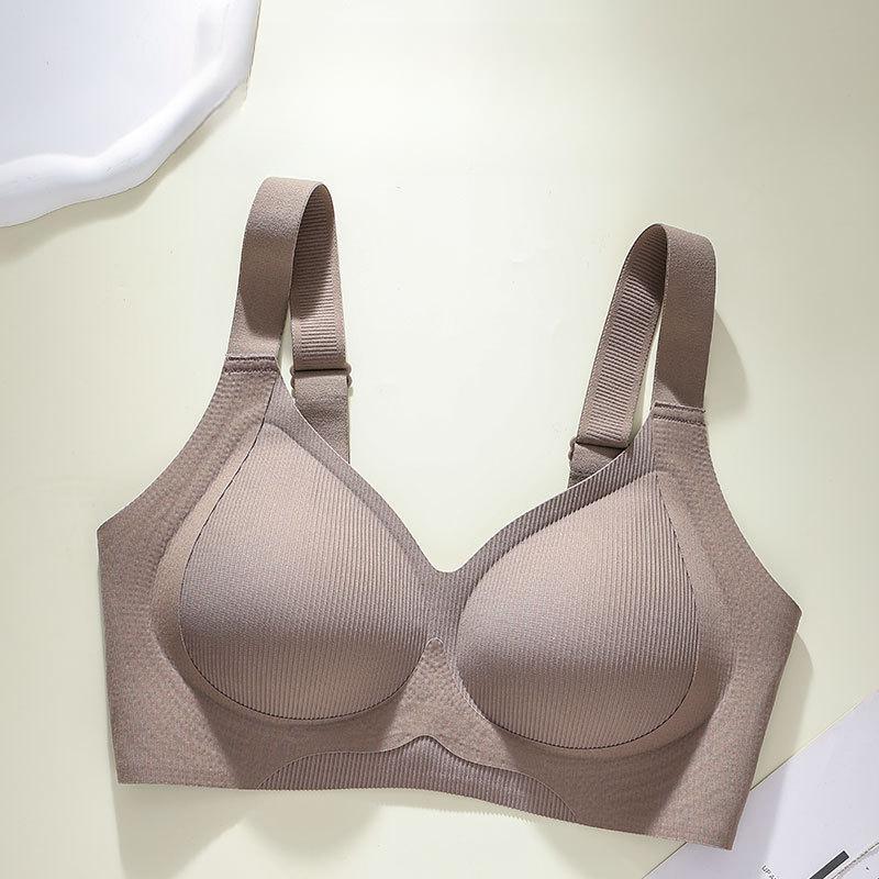 Seamless Bra Women's Lift Top Support Anti-sagging Corset Large-sized Women's Underwear Gathering and Retracting Accessory Breasts Adjustable Bra