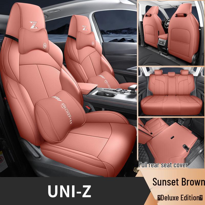 UNIZ Special Full Leather Car Seat Cushion - Universal Fit, Four Seasons, New Model