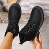Fashion 2025 New Fashion Style Plus Size Platform Boots Women Spring Autumn High Quality Ankle Boots for Woman Solid Color Boots Lady