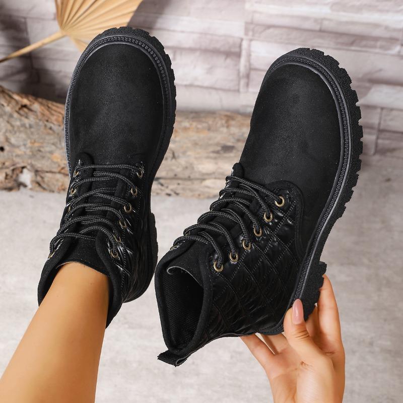 Fashion 2025 New Fashion Style Plus Size Platform Boots Women Spring Autumn High Quality Ankle Boots for Woman Solid Color Boots Lady