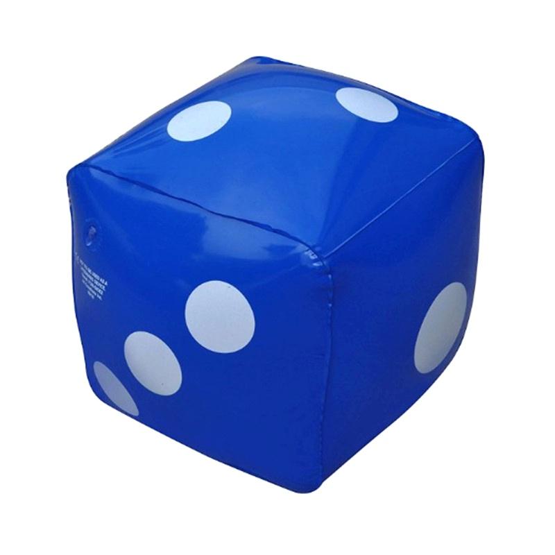 Inflatable Multi Color Blow-Up  Big Dice Toy Stage Prop Group Game Tool Casino Poker Party Decorations Pool Beach Toy