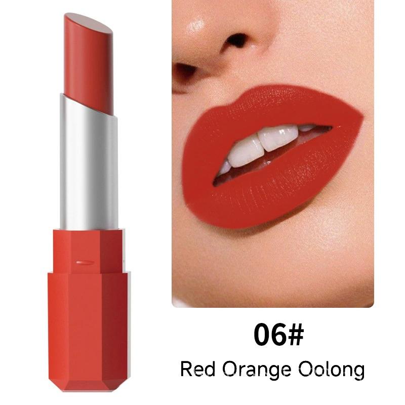 

Berry Red Lipstick Lasting Glitter Lip Gloss Shiny Metallic Lip Stick Lips Makeup Cosmetics F