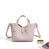 2026 Fashionable High-class Vegetable Basket Bag Cross-body Niche Commuter Handbag Genuine Leather Large Capacity