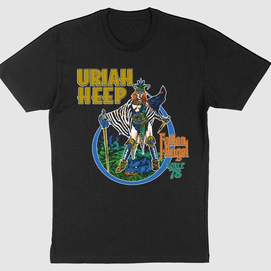 Uriah Heep Band T-shirt Black Short Sleeve All Sizes S to 5Xl XA635 Unisex T-Shirt XL